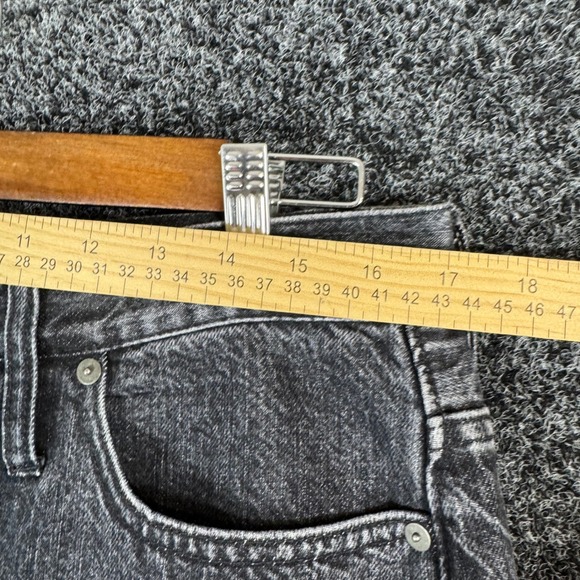Madewell The Perfect Vintage Jean Women's Black Wash Distressed Straight Leg 31 - Picture 5 of 8